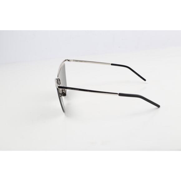 Saint Laurent SL249 002 Silver Metal Cat Eye Sunglasses Designer Luxury